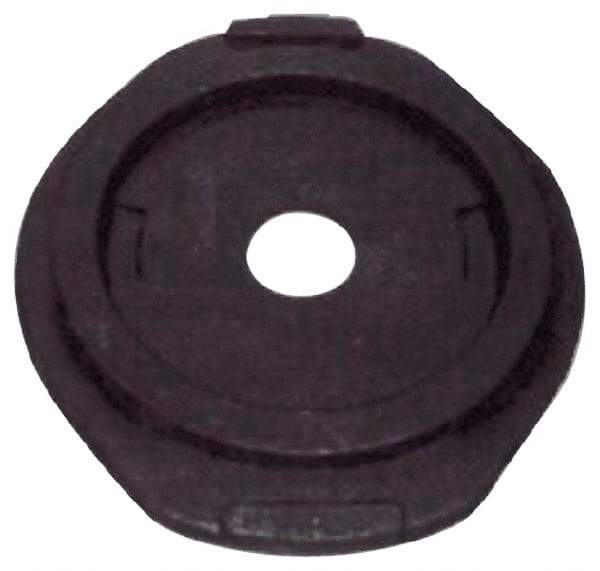 PRO-SAFE - Rubber Standard Channelizer Base - 25 Lb, Black - Eagle Tool & Supply