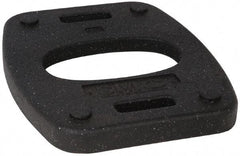 PRO-SAFE - 18-1/2" Wide x 1.8" High Rubber Vertical Panel Rubber Base - 20 Lb, Black - Eagle Tool & Supply
