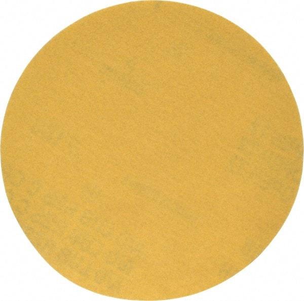 Made in USA - 5" Diam, 180 Grit, Aluminum Oxide Hook & Loop Disc - Very Fine Grade, Coated, C Weight Paper Backing, - Eagle Tool & Supply