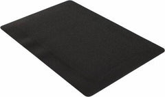 Wearwell - 3' Long x 2' Wide, Dry Environment, Anti-Fatigue Matting - Black, Vinyl with Vinyl Sponge Base, Beveled on 4 Sides - Eagle Tool & Supply