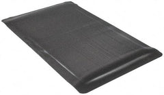 Wearwell - 5' Long x 3' Wide, Dry Environment, Anti-Fatigue Matting - Black, Vinyl with Vinyl Sponge Base, Beveled on 4 Sides - Eagle Tool & Supply