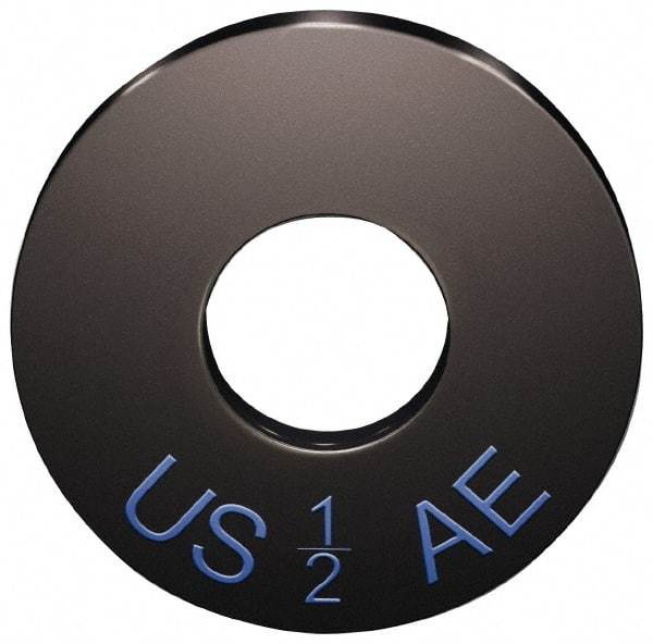 Jergens - 1" Screw, Case Hardened Steel USS/SAE Flat Washer - 1-1/16" ID x 2-1/2" OD, 1/4" Thick, Black Oxide Finish - Eagle Tool & Supply