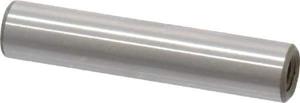 Jergens - 1/4" Diam x 1-1/4" Pin Length Alloy Steel Pull Out Dowel Pin - C 47-58 & C 60-64 (Surface) Hardness, 1 Beveled & 1 Threaded End - Eagle Tool & Supply