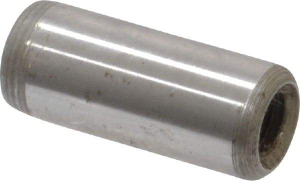 Jergens - 5/16" Diam x 3/4" Pin Length Alloy Steel Pull Out Dowel Pin - C 47-58 & C 60-64 (Surface) Hardness, 1 Beveled & 1 Threaded End - Eagle Tool & Supply