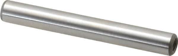 Jergens - 5/16" Diam x 2-1/2" Pin Length Alloy Steel Pull Out Dowel Pin - C 47-58 & C 60-64 (Surface) Hardness, 1 Beveled & 1 Threaded End - Eagle Tool & Supply