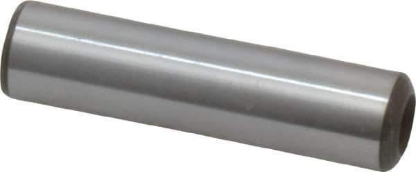 Jergens - 3/8" Diam x 1-1/2" Pin Length Alloy Steel Pull Out Dowel Pin - C 47-58 & C 60-64 (Surface) Hardness, 1 Beveled & 1 Threaded End - Eagle Tool & Supply
