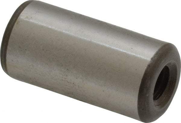 Jergens - 1/2" Diam x 1" Pin Length Alloy Steel Pull Out Dowel Pin - C 47-58 & C 60-64 (Surface) Hardness, 1 Beveled & 1 Threaded End - Eagle Tool & Supply