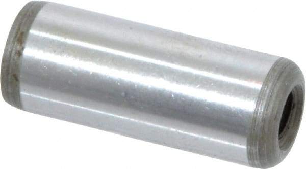 Jergens - 1/2" Diam x 1-1/4" Pin Length Alloy Steel Pull Out Dowel Pin - C 47-58 & C 60-64 (Surface) Hardness, 1 Beveled & 1 Threaded End - Eagle Tool & Supply