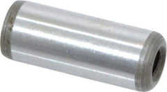 Jergens - 1/2" Diam x 1-1/4" Pin Length Alloy Steel Pull Out Dowel Pin - C 47-58 & C 60-64 (Surface) Hardness, 1 Beveled & 1 Threaded End - Eagle Tool & Supply