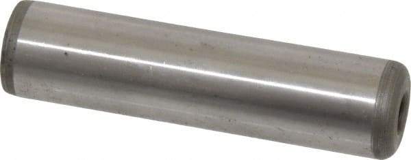 Jergens - 3/4" Diam x 2-1/2" Pin Length Alloy Steel Pull Out Dowel Pin - C 47-58 & C 60-64 (Surface) Hardness, 1 Beveled & 1 Threaded End - Eagle Tool & Supply
