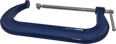 Gibraltar - Regular-Duty 12" Max Opening, 6-5/16" Throat Depth, Forged Steel Standard C-Clamp - 9,500 Lb Capacity, 2" Min Opening, Deep Throat - Eagle Tool & Supply