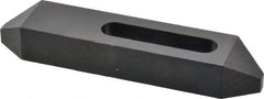 Gibraltar - 1/2" Stud, Steel, Plain Strap Clamp - 2-1/16" Travel, 6" OAL x 1-1/4" Wide x 7/8" High, Black Oxide Finish, Tapered Nose - Eagle Tool & Supply