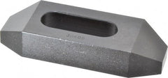 Gibraltar - 5/8" Stud, Steel, Plain Strap Clamp - 1-3/16" Travel, 4" OAL x 1-1/2" Wide x 3/4" High, Black Oxide Finish, Tapered Nose - Eagle Tool & Supply