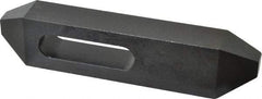 Gibraltar - 3/4" Stud, Steel, Plain Strap Clamp - 2-3/16" Travel, 8" OAL x 1-3/4" Wide x 1-1/8" High, Black Oxide Finish, Tapered Nose - Eagle Tool & Supply