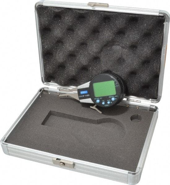 Fowler - 0.2 to 0.59 Inch, Inside Electronic Caliper Gage - 0.0005 Inch Resolution, 0.0008 Inch Accuracy, 2 Inch Leg Length, 357 Battery - Eagle Tool & Supply