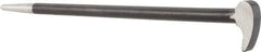 Value Collection - 12" OAL Rolling Head Pry Bar - 7/16" Wide, Chrome Vanadium - Eagle Tool & Supply