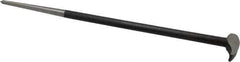 Value Collection - 20" OAL Rolling Head Pry Bar - 5/8" Wide, Chrome Vanadium - Eagle Tool & Supply