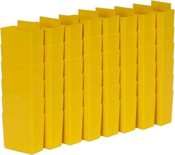 Quantum Storage - 1.8" Wide x 3" High, Yellow Bin Cup - Use with Quantum Storage Systems - Shelf Bin - Eagle Tool & Supply