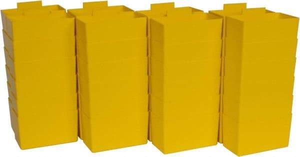 Quantum Storage - 2.8" Wide x 3" High, Yellow Bin Cup - Use with Quantum Storage Systems - Shelf Bin - Eagle Tool & Supply