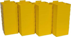 Quantum Storage - 2.8" Wide x 3" High, Yellow Bin Cup - Use with Quantum Storage Systems - Shelf Bin - Eagle Tool & Supply