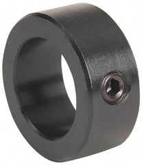 Climax Metal Products - 3-1/16" Bore, Steel, One Piece Solid Set Screw Collars - 4-1/4" Outside Diam, 1-1/8" Wide - Eagle Tool & Supply
