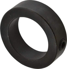 Climax Metal Products - 2-1/16" Bore, Steel, One Piece Solid Set Screw Collars - 3" Outside Diam, 7/8" Wide - Eagle Tool & Supply