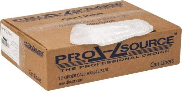 PRO-SOURCE - 0.2 mil Thick, Household/Office Trash Bags - 24" Wide x 31" High, Clear - Eagle Tool & Supply