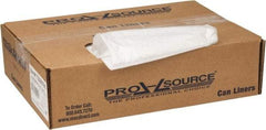 PRO-SOURCE - 0.35 mil Thick, Household/Office Trash Bags - 33" Wide x 39" High, Clear - Eagle Tool & Supply