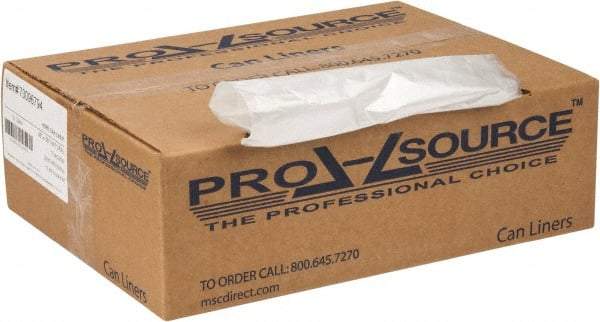 PRO-SOURCE - 0.47 mil Thick, Household/Office Trash Bags - 38" Wide x 58" High, Clear - Eagle Tool & Supply