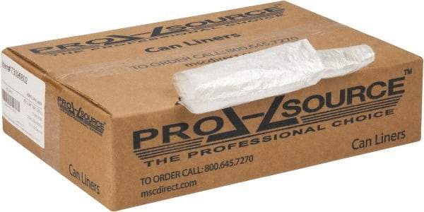 PRO-SOURCE - 0.39 mil Thick, Household/Office Trash Bags - 40" Wide x 46" High, Clear - Eagle Tool & Supply