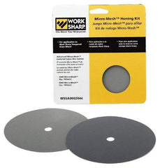 Work Sharp - 6 Inch Outside Diameter 2 Piece Micro Mesh Hone Kit - Micromesh Grit, Work Sharp 3000 Machine Compatible - Eagle Tool & Supply