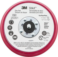 3M - 5" Diam Adhesive/PSA Disc Backing Pad - Firm Density, 12,000 RPM - Eagle Tool & Supply