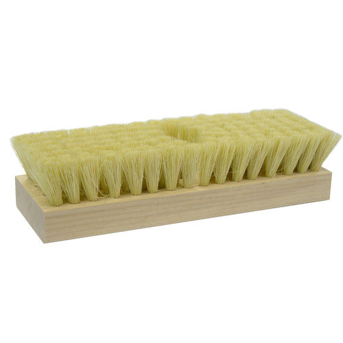 8-1/4″ Acid Scrub Brush, White Tampico Fill, One Tapered Handle Hole - Eagle Tool & Supply