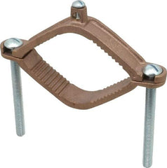 Thomas & Betts - 4 to 10 (Solid) AWG Compatible Dual-Nut Rod Clamp - Bronze, 6-5/16" OAL, RoHS Compliant, UL File E3060, UL Listed - Eagle Tool & Supply