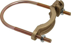 Thomas & Betts - 4 to 4/0 AWG Compatible U-bolt Rod Clamp - Bronze, CSA Certified, UL File E3060, UL Listed - Eagle Tool & Supply