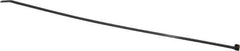 Thomas & Betts - 14.1" Long Black Nylon Standard Cable Tie - 50 Lb Tensile Strength, 1.35mm Thick, 1-1/4" Max Bundle Diam - Eagle Tool & Supply