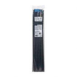 Thomas & Betts - 28" Long Black Nylon Standard Cable Tie - 120 Lb Tensile Strength, 1.91mm Thick, 4-3/4" Max Bundle Diam - Eagle Tool & Supply