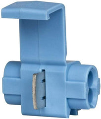 3M - 22 to 16 AWG, Blue, IDC, Run & Tap Quick Splice Connector - 2 Wires - Eagle Tool & Supply