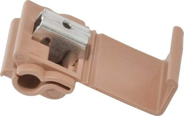 3M - 12 to 10 AWG, Brown, IDC, Run & Tap Quick Splice Connector - 2 Wires - Eagle Tool & Supply
