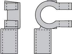 Noco - Automotive Battery 3/0 Right Elbow Terminal - Negative Polarity - Eagle Tool & Supply