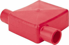 Noco - 1 & 2 Gauge, Flag Automotive Battery Terminal Protector - Red - Eagle Tool & Supply