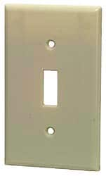 Leviton - 1 Gang, 4-1/2 Inch Long x 2-3/4 Inch Wide, Standard Outlet Wall Plate - Eagle Tool & Supply