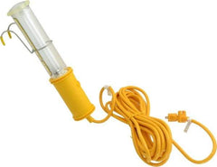 Made in USA - 13 Watt, Electric, Fluorescent Portable Handheld Work Light - 25' Cord, 1 Head - Eagle Tool & Supply