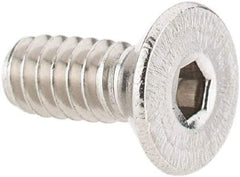 Value Collection - #6-32 UNC Hex Socket Drive, 82° Flat Screw - Grade 316 Stainless Steel, 3/8" OAL - Eagle Tool & Supply