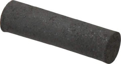 Made in USA - 1/4" Max Diam x 7/8" Long, Cylinder, Rubberized Point - Medium Grade, Silicon Carbide, 1/16" Arbor Hole, Unmounted - Eagle Tool & Supply