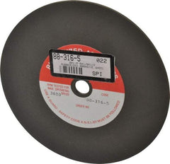 Made in USA - 6" Diam x 1/2" Hole x 1/8" Thick, 80 Grit Surface Grinding Wheel - Aluminum Oxide/Silicon Carbide Blend, Medium Grade, 3,600 Max RPM - Eagle Tool & Supply