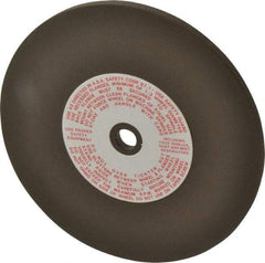 Made in USA - 6" Diam x 1/2" Hole x 1/4" Thick, 80 Grit Surface Grinding Wheel - Aluminum Oxide/Silicon Carbide Blend, Medium Grade, 3,600 Max RPM - Eagle Tool & Supply