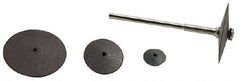 Made in USA - 5/8" Diam x 1/16" Hole x 3/32" Thick, Surface Grinding Wheel - Medium Grade, 20,000 Max RPM - Eagle Tool & Supply