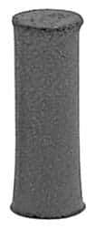 Made in USA - 1/4" Max Diam x 7/8" Long, Cylinder, Rubberized Point - Coarse Grade, Silicon Carbide, 1/16" Arbor Hole, Unmounted - Eagle Tool & Supply