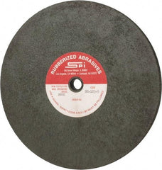 Made in USA - 8" Diam x 1/2" Hole x 3/8" Thick, 46 Grit Surface Grinding Wheel - Aluminum Oxide/Silicon Carbide Blend, Coarse Grade, 2,600 Max RPM - Eagle Tool & Supply